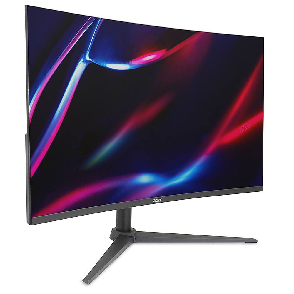 Angle. Acer - Nitro  31.5” WQHD Gaming Monitor, AMD FreeSync  (1 x DP 1.4, 2 x HDMI 2.0 Ports & 1 x Audio Out) - Black.
