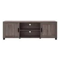 CorLiving - Virlomi Collection TV Stand with Cabinets for Most TVs up to 85" - Brown - Front_Zoom