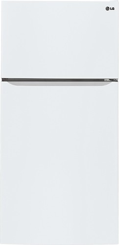  LG - 23.8 Cu. Ft. Top-Freezer Refrigerator - Smooth White