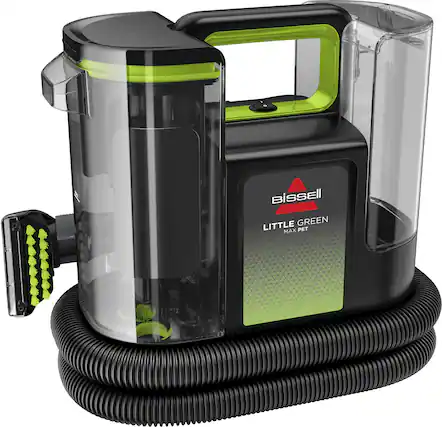 Front. BISSELL - Bissell Little Green Max Pet Handheld Deep Cleaner - Black with Cha Cha Lime Accents.