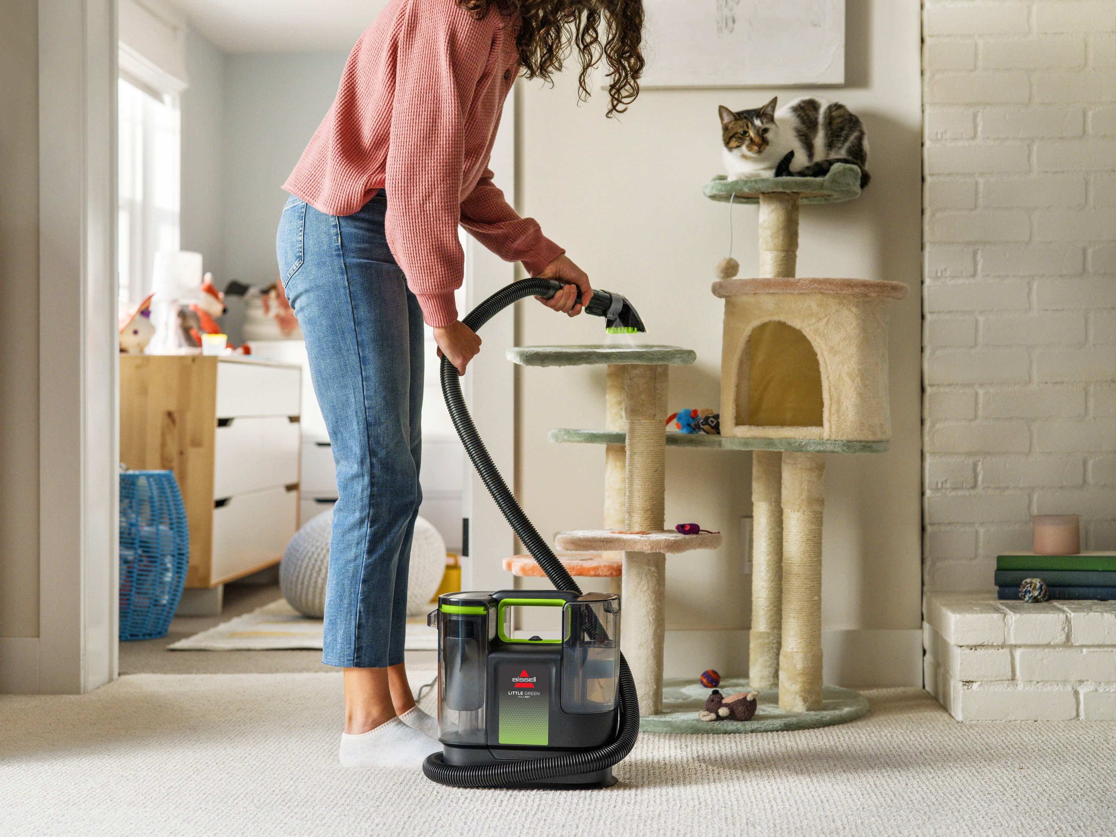 Alt View 11. BISSELL - Bissell Little Green Max Pet Handheld Deep Cleaner - Black with Cha Cha Lime Accents.