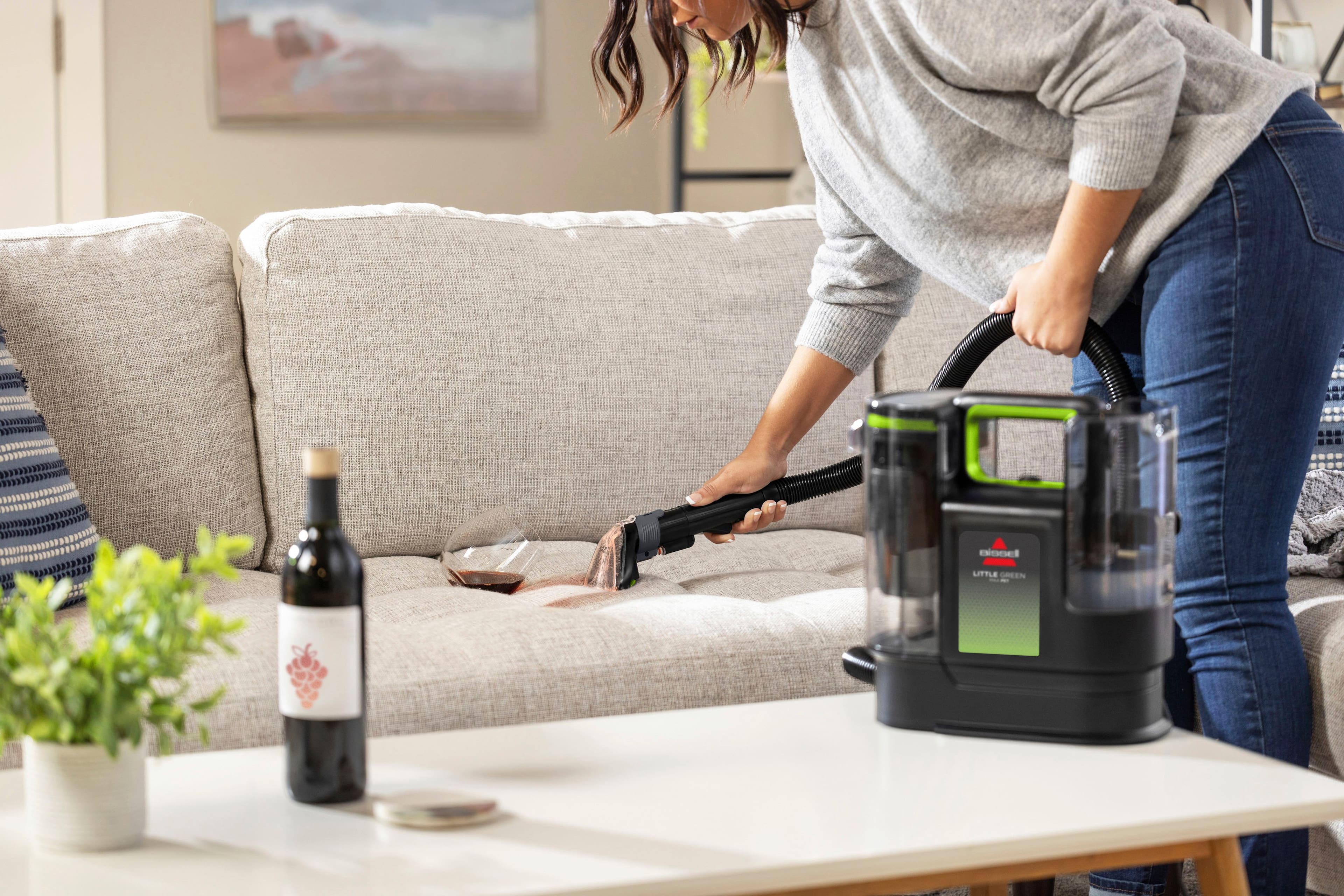 Alt View 14. BISSELL - Bissell Little Green Max Pet Handheld Deep Cleaner - Black with Cha Cha Lime Accents.