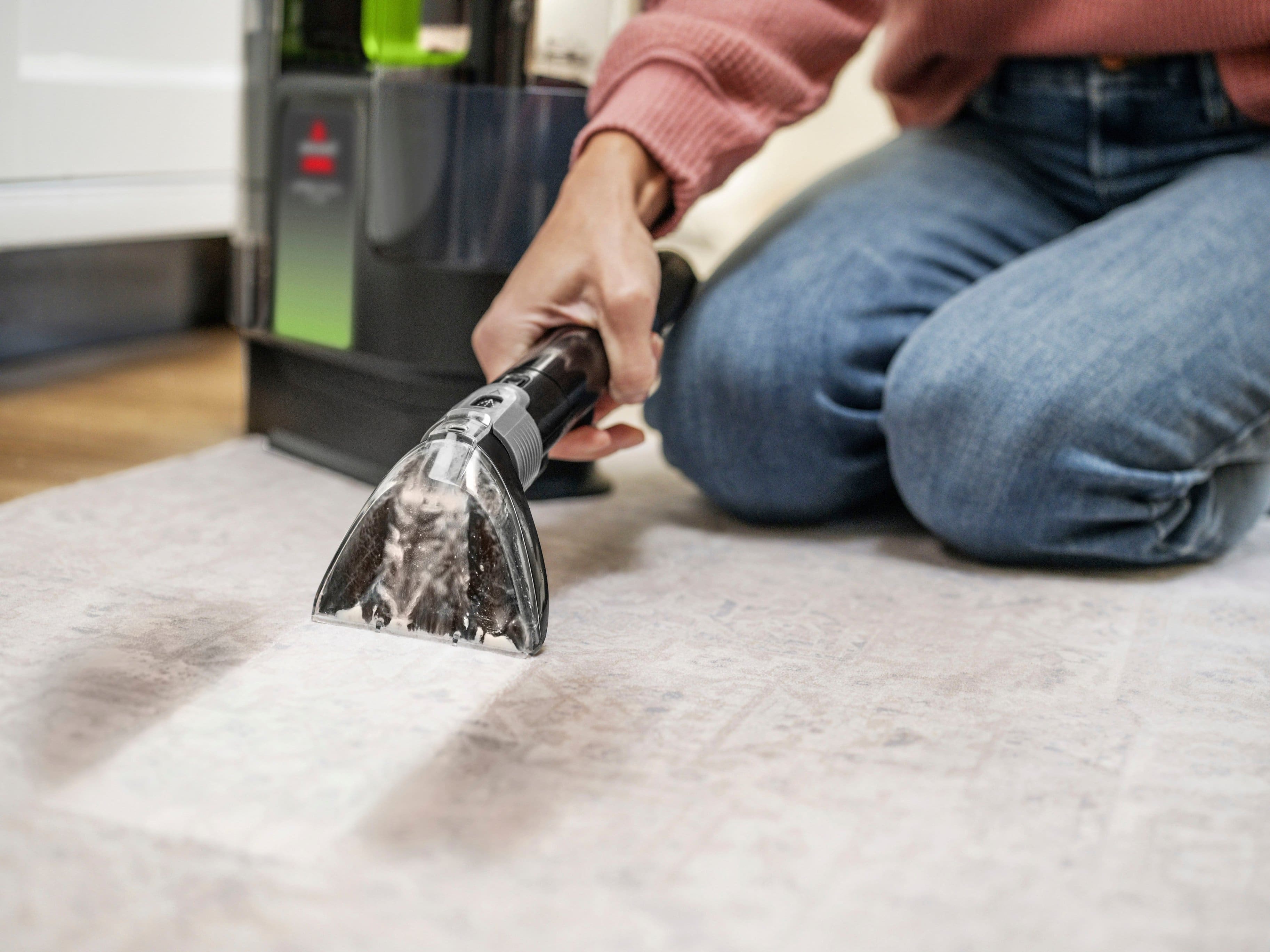 Alt View 1. BISSELL - Bissell Little Green Max Pet Handheld Deep Cleaner - Black with Cha Cha Lime Accents.