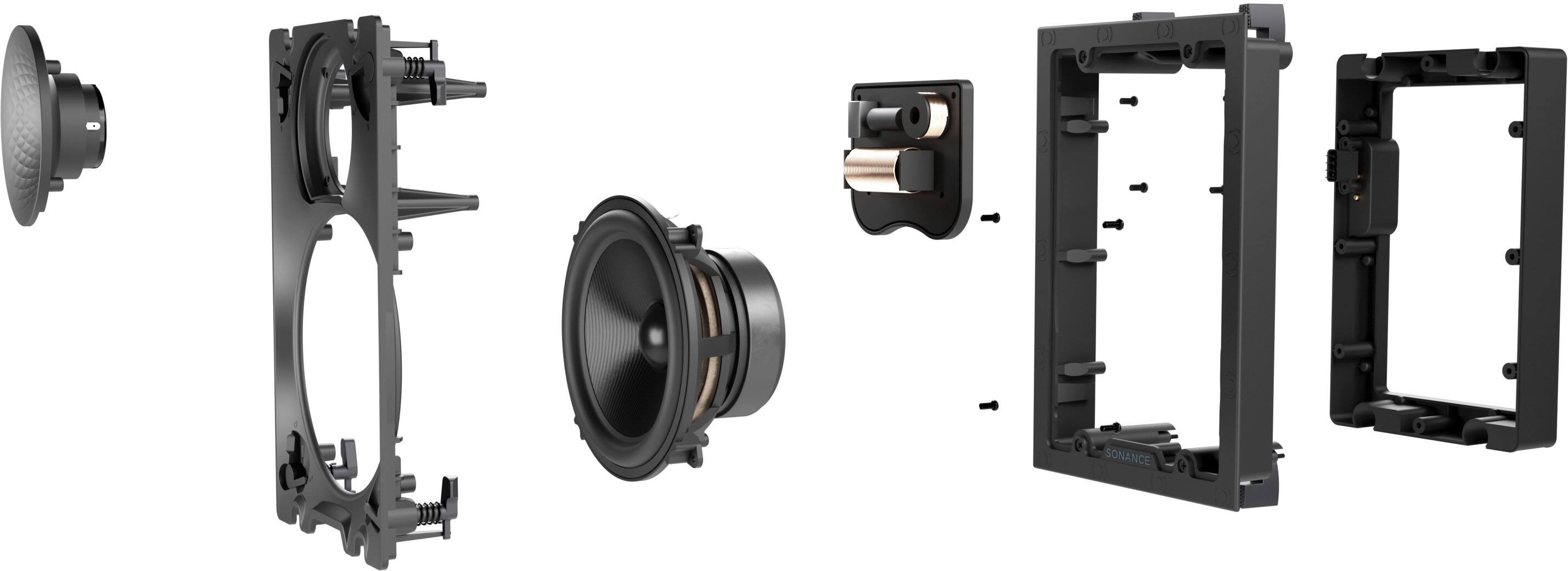 Alt View 21. Sonance - VX66 RECTANGLE - Visual Experience Series 6" Medium Rectangle 2-Way Speakers (Pair) - Paintable White.