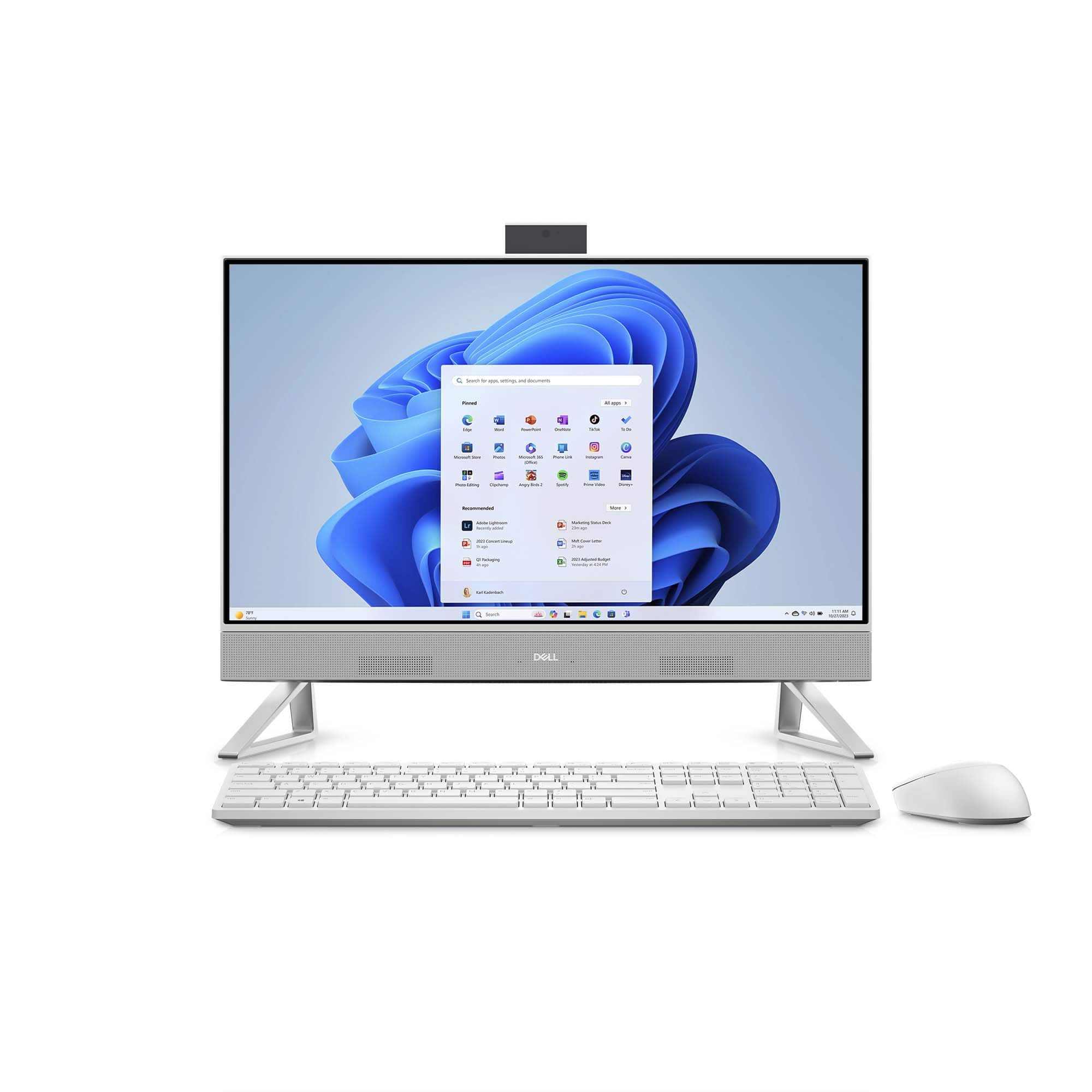 Dell - Inspiron 24" Touch-Screen All-In-One - Intel Core 7 - 16GB Memory - 1TB SSD - White - Front_Zoom