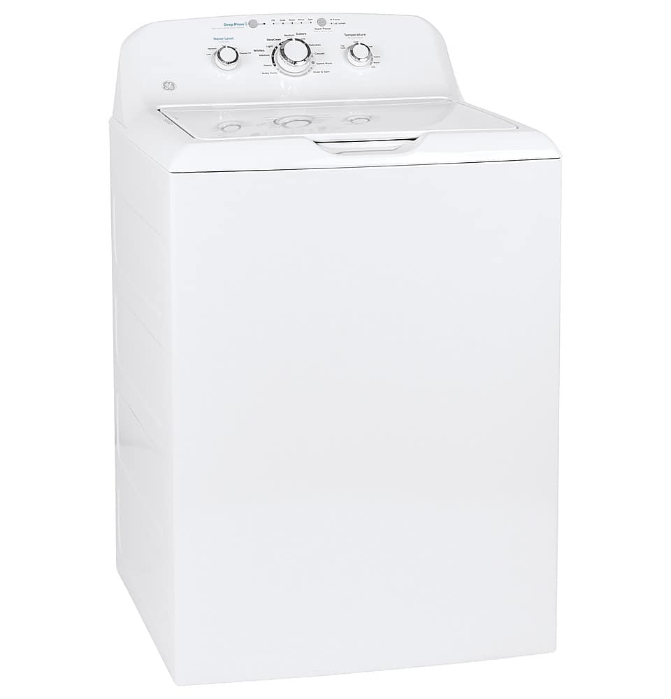 Angle. GE - 4.0 Cu. Ft. High Efficiency Top Load Washer with Water Level Control - White.