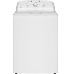 GE - 4.0 Cu. Ft. High Efficiency Top Load Washer with Water Level Control - White - Front_Zoom