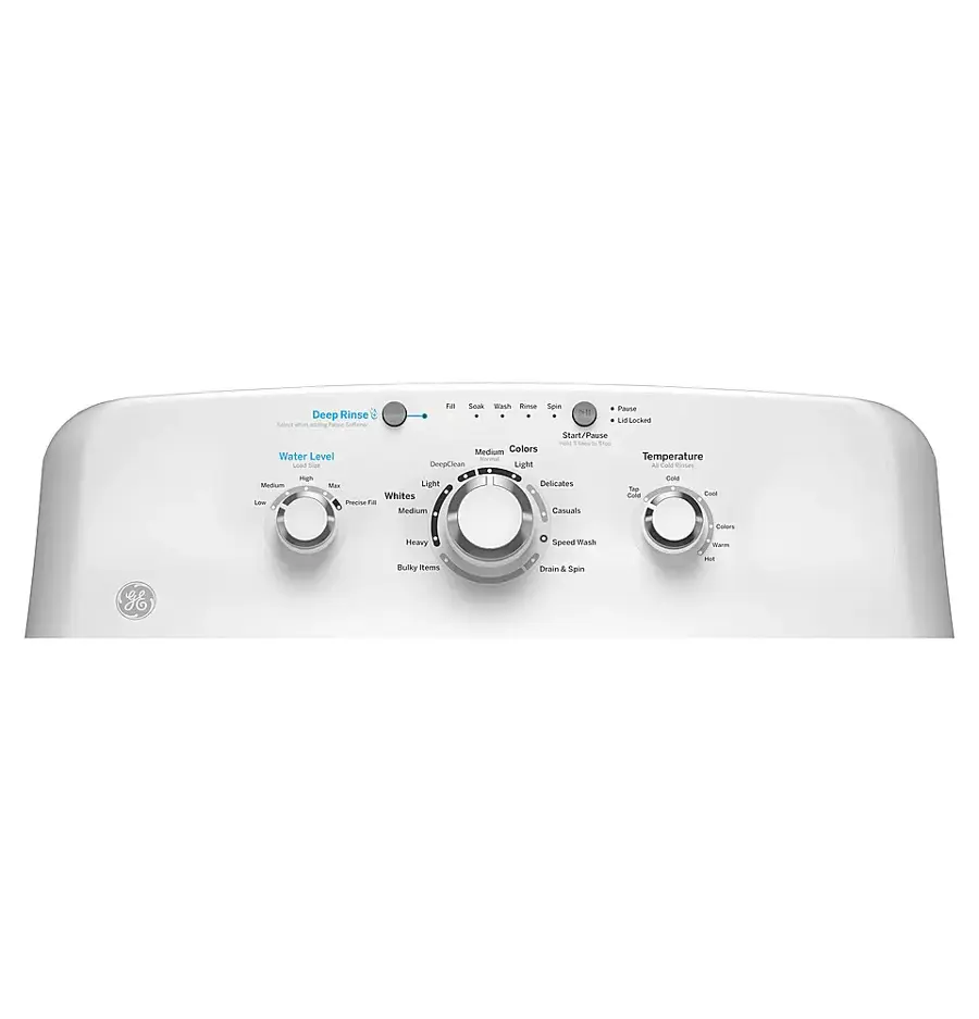 Alt View 11. GE - 4.0 Cu. Ft. High Efficiency Top Load Washer with Water Level Control - White.