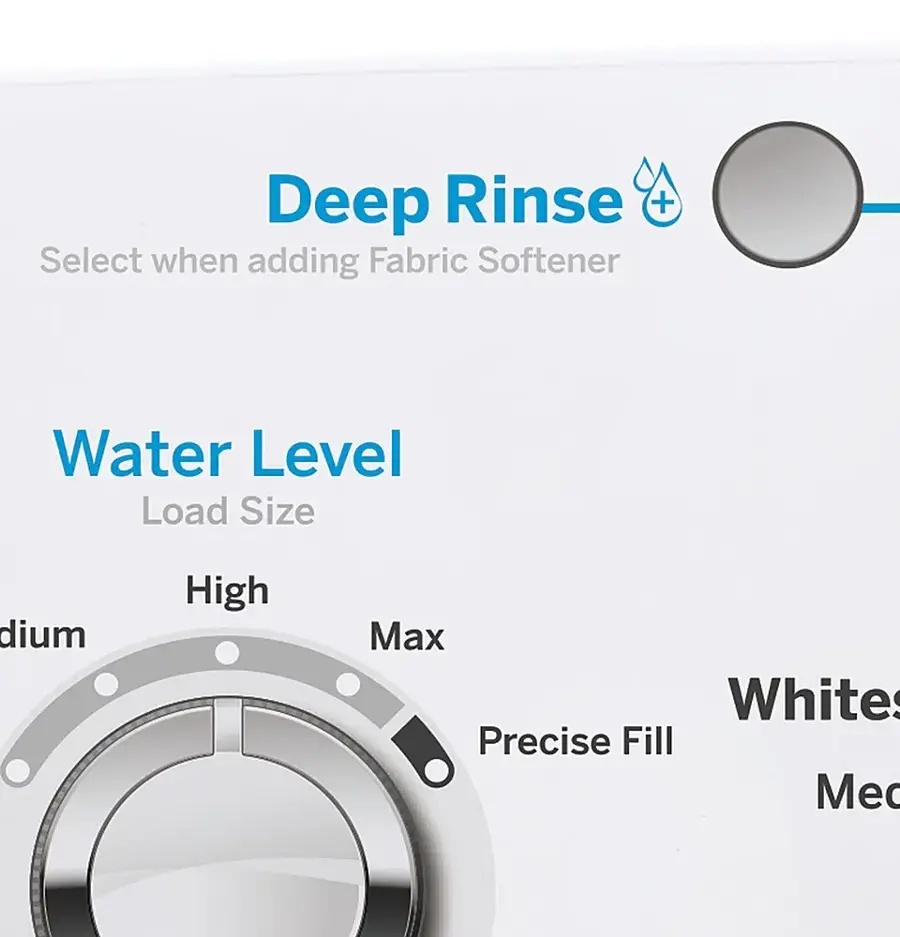 Alt View 26. GE - 4.0 Cu. Ft. High Efficiency Top Load Washer with Water Level Control - White.