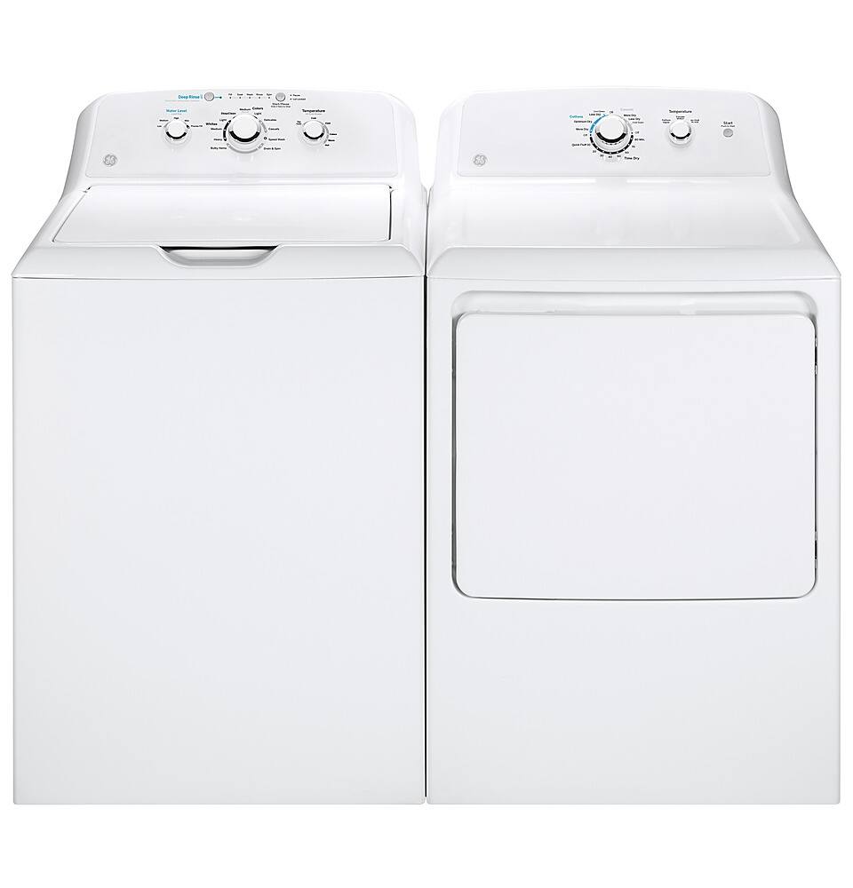 Alt View 29. GE - 4.0 Cu. Ft. High Efficiency Top Load Washer with Water Level Control - White.