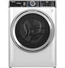 Front. GE Profile - 5.3 Cu. Ft. Stackable Smart Front Load Washer with Steam and UltraFresh Vent System+ With OdorBlock - White.