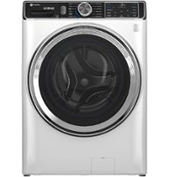 GE Profile - 5.3 Cu. Ft. Stackable Smart Front Load Washer with Steam and UltraFresh Vent System+ With OdorBlock - White - Front_Zoom