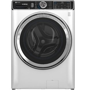 GE Profile - 5.3 Cu. Ft. Stackable Smart Front Load Washer with Steam and UltraFresh Vent System+ With OdorBlock - White