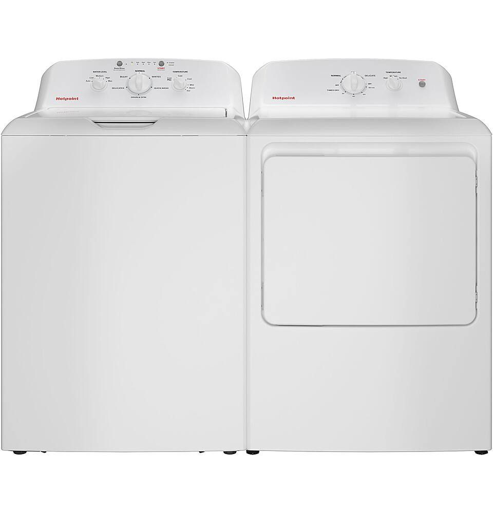 Alt View 13. Hotpoint - 6.2 Cu. Ft. Gas Dryer with Auto Dry - White.