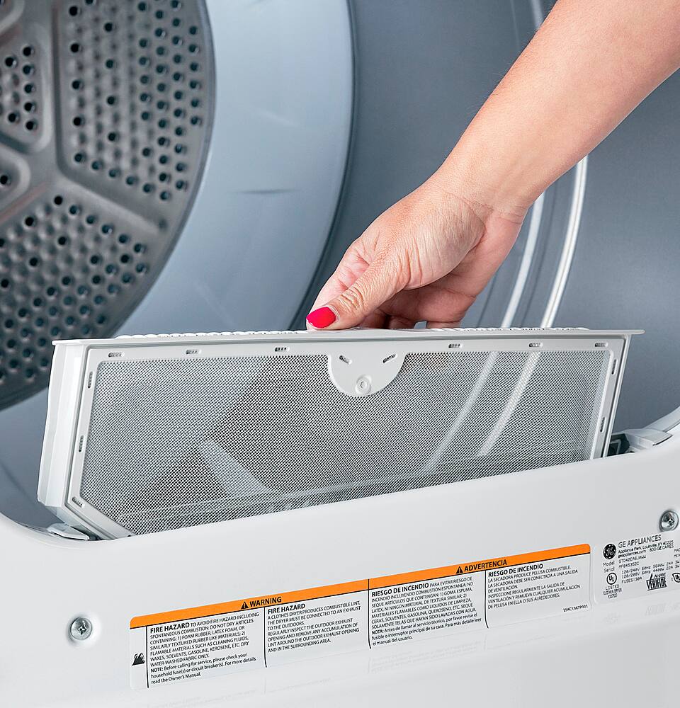 Alt View 16. Hotpoint - 6.2 Cu. Ft. Gas Dryer with Auto Dry - White.