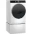 Angle. GE Profile - 7.8 Cu. Ft. Stackable Smart Gas Dryer with Steam and Washer Link - White.