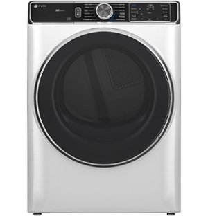GE Profile - 7.8 Cu. Ft. Stackable Smart Gas Dryer with Steam and Washer Link - White