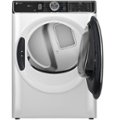 Alt View Zoom 12. GE Profile - 7.8 Cu. Ft. Stackable Smart Gas Dryer with Steam and Washer Link - White.