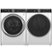 Alt View Zoom 24. GE Profile - 7.8 Cu. Ft. Stackable Smart Gas Dryer with Steam and Washer Link - White.