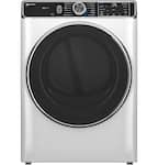 GE Profile - 7.8 Cu. Ft. Stackable Smart Electric Dryer with Steam and Sanitize Cycle - White