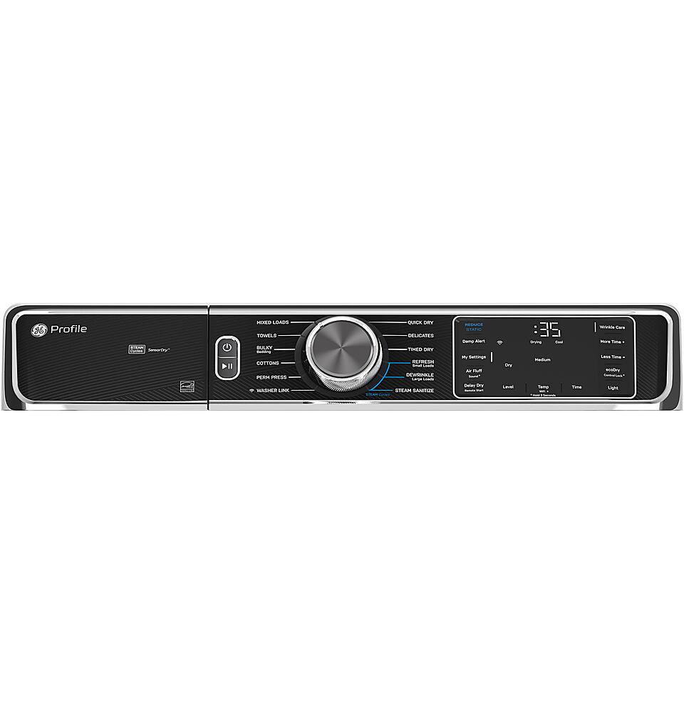 Alt View 11. GE Profile - 7.8 Cu. Ft. Stackable Smart Electric Dryer with Steam and Sanitize Cycle - White.