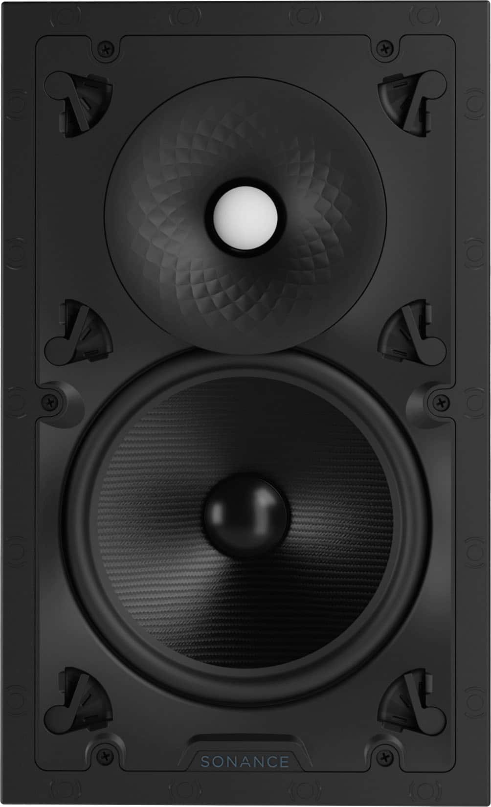 Angle. Sonance - VX86 RECTANGLE - Visual Experience Series 8" Large Rectangle 2-Way Speakers (Pair) - Paintable White.