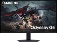 Samsung - Odyssey G50D 32" QHD IPS 180Hz 1ms AMD FreeSync Gaming Monitor with HDR 400 (DisplayPort, HDMI) - Black - Front_Zoom