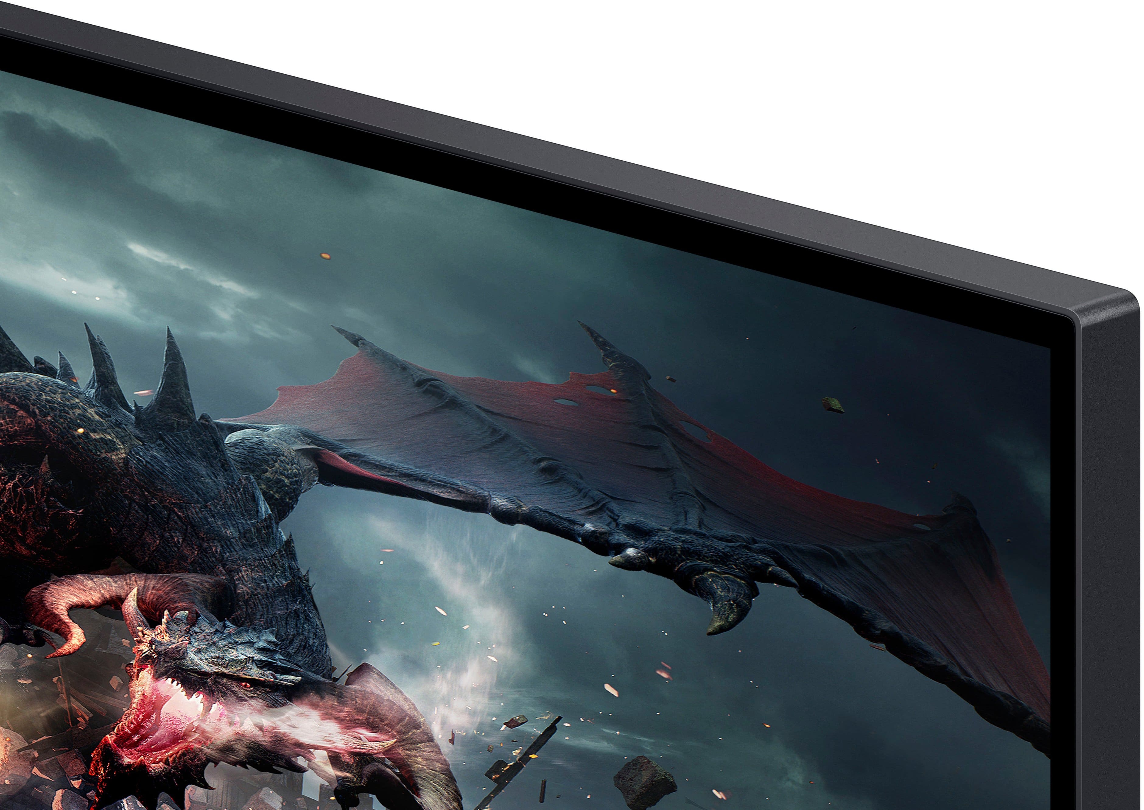 Alt View 16. Samsung - Odyssey G50D 32" QHD IPS 180Hz 1ms AMD FreeSync Gaming Monitor with HDR 400 (DisplayPort, HDMI) - Black.