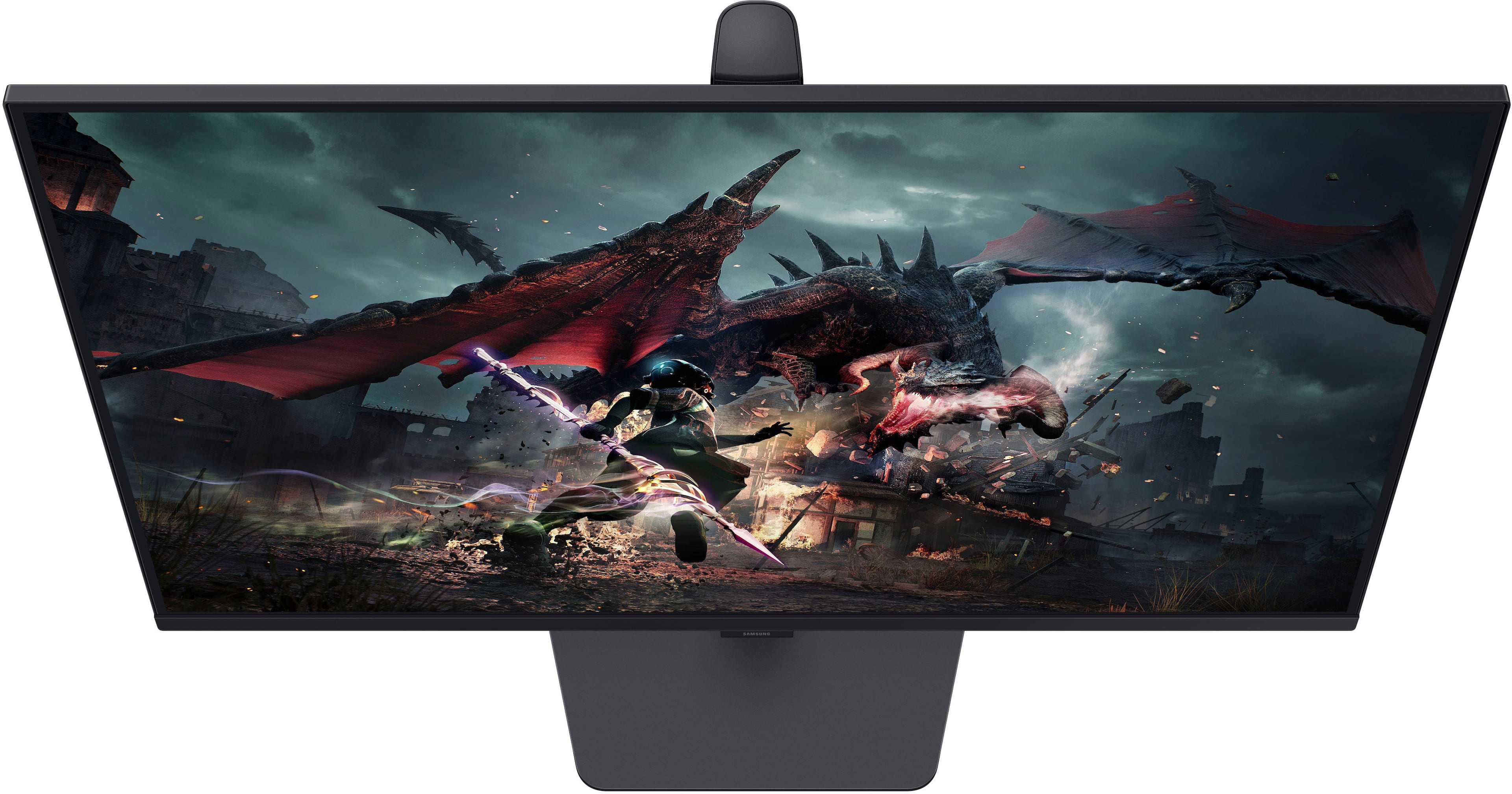 Alt View 18. Samsung - Odyssey G50D 32" QHD IPS 180Hz 1ms AMD FreeSync Gaming Monitor with HDR 400 (DisplayPort, HDMI) - Black.