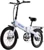 Front. GoTrax - Z4 LITE Folding eBike w/ 25 mile Max Operating Range and 20 MPH Max Speed - White.