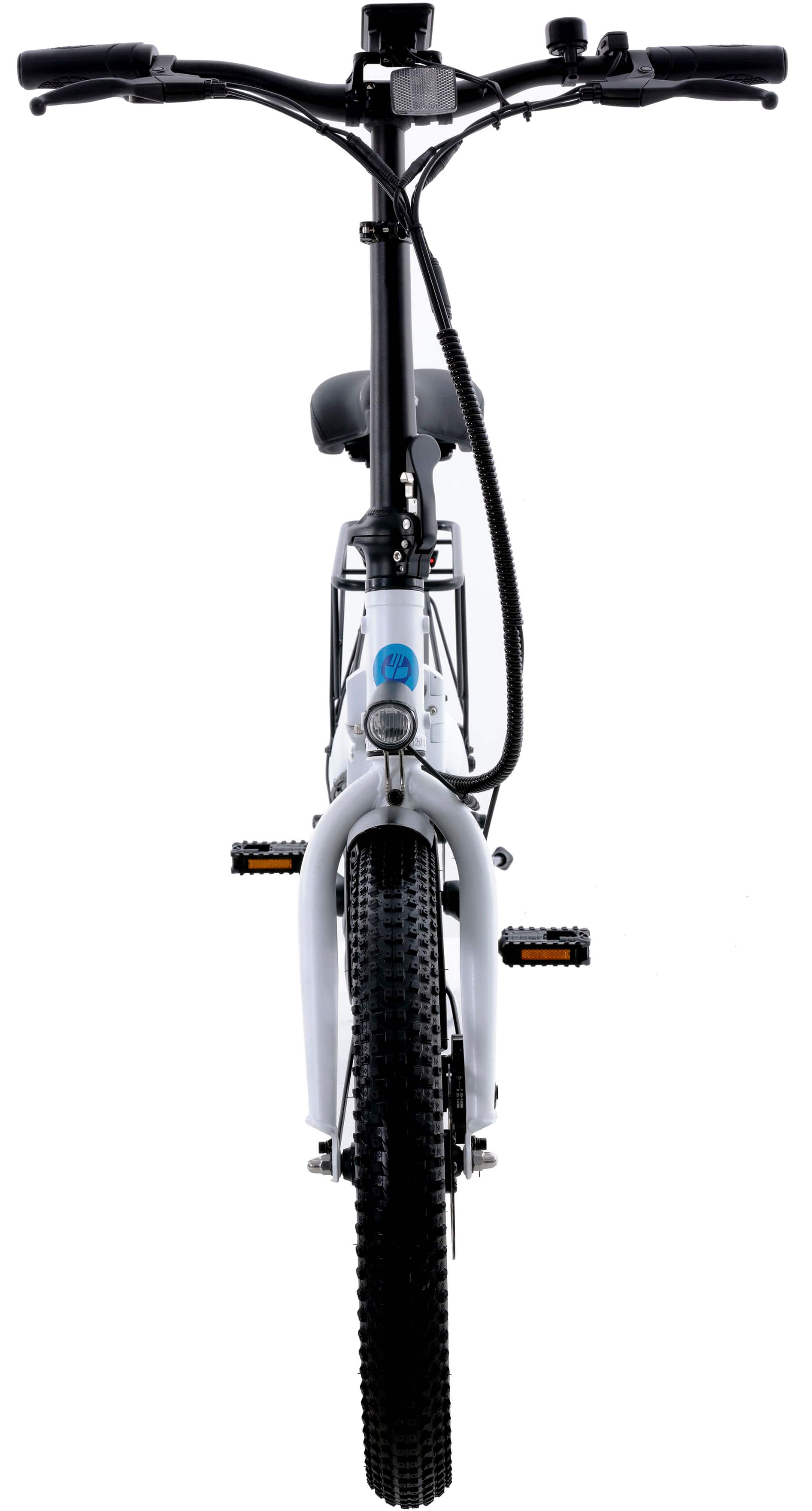 Alt View 12. GoTrax - Z4 LITE Folding eBike w/ 25 mile Max Operating Range and 20 MPH Max Speed - White.