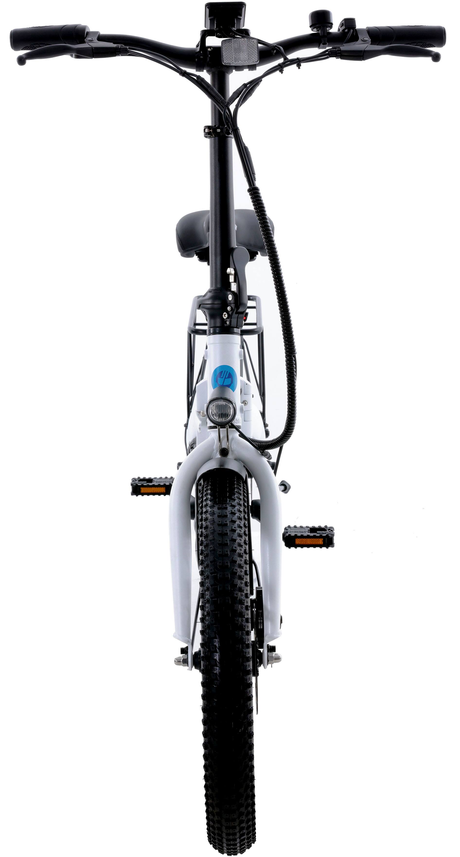 Alt View 12. GoTrax - Z4 LITE Folding eBike w/ 25 mile Max Operating Range and 20 MPH Max Speed - White.