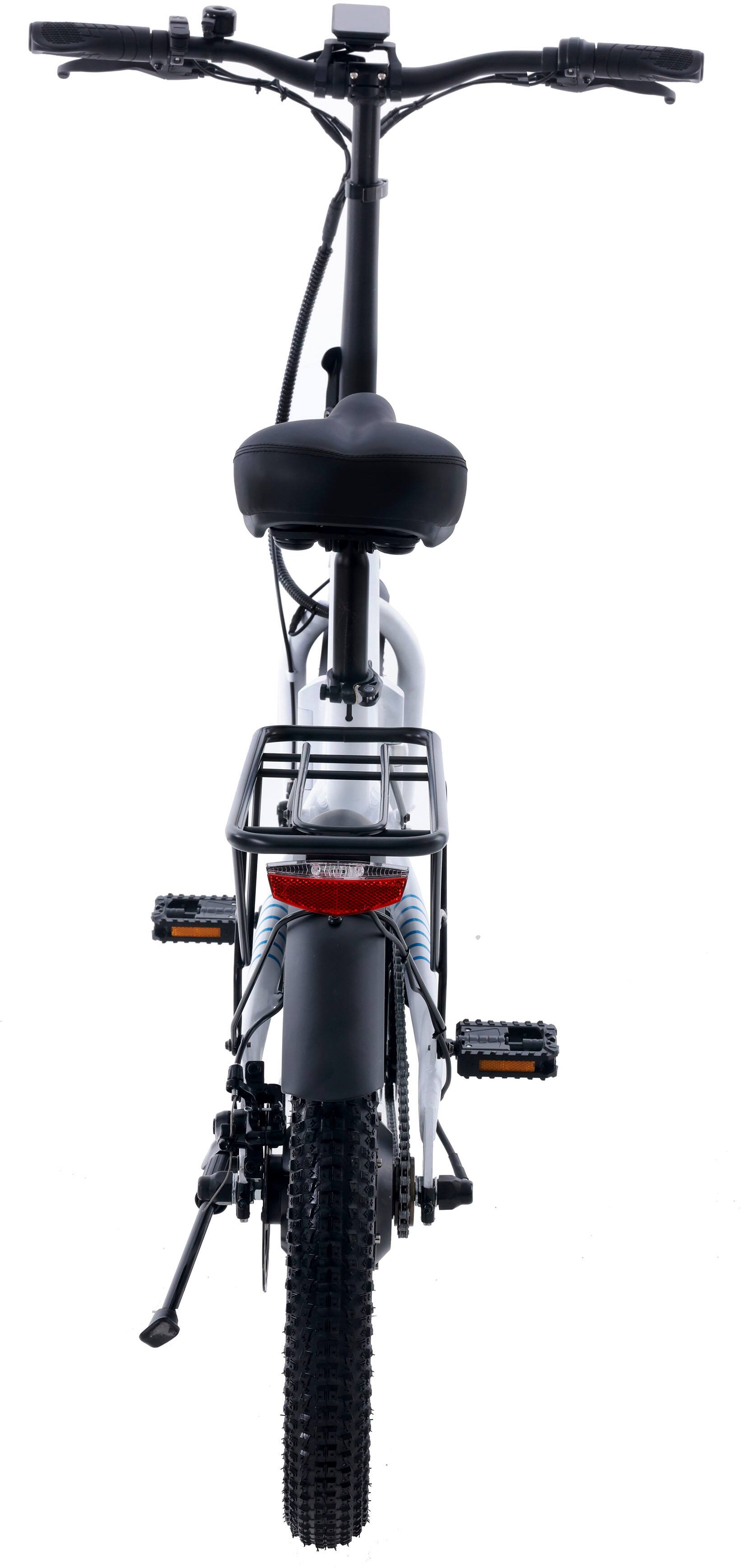 Alt View 13. GoTrax - Z4 LITE Folding eBike w/ 25 mile Max Operating Range and 20 MPH Max Speed - White.