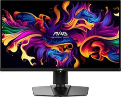MSI - MAG271QPXQDOLED 27" OLED QHD 360Hz 0.03ms FreeSyncPremium Gaming Monitor with HDR400 (DisplayPort, HDMI, USB-C) - Black - Front_Zoom