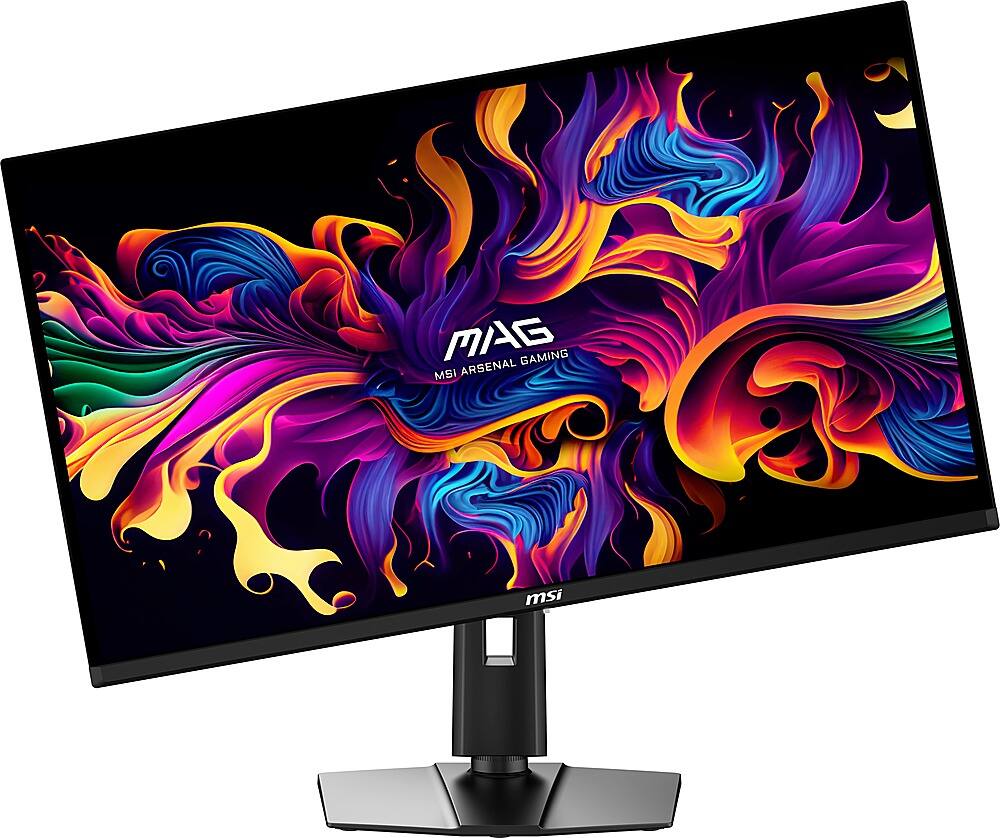 Back. MSI - MAG321UPXQDOLED 32" Quantum Dot OLED UHD 240Hz 0.03ms FreeSyncPremium Monitor with HDR400 (DisplayPort, HDMI, USB-C) - Black.