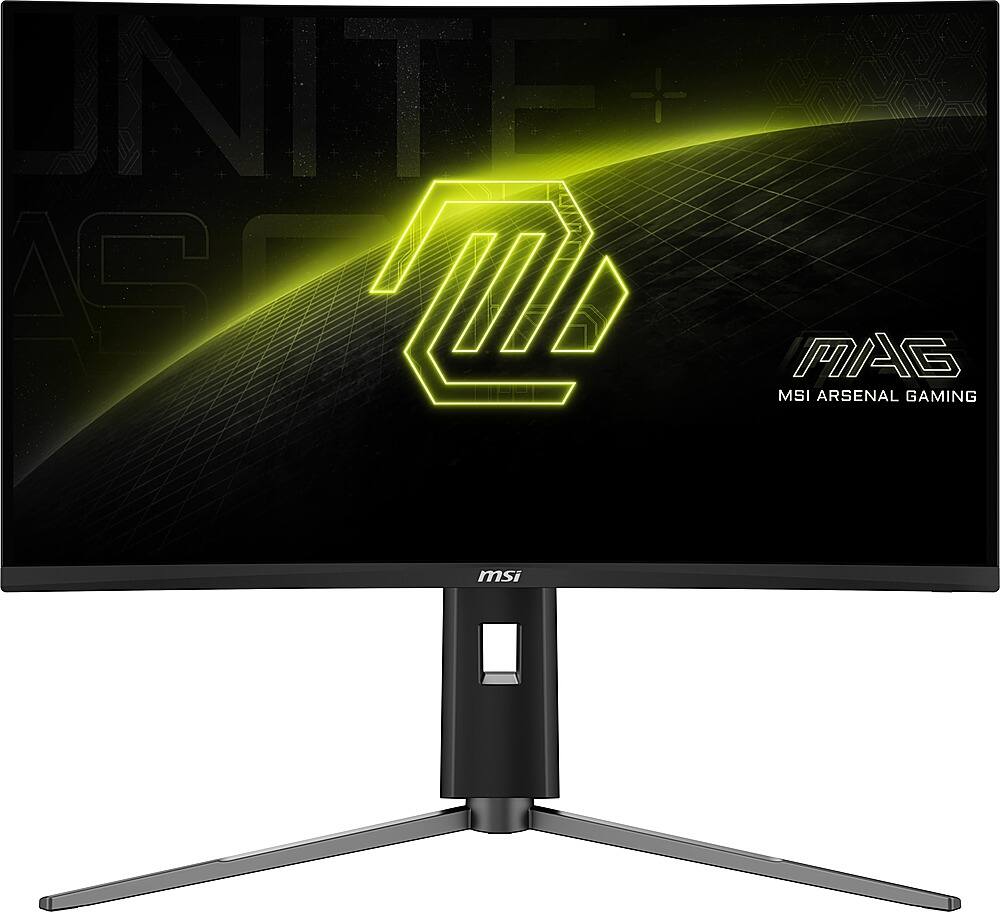 Back. MSI - MAG27CQ6PF 27" Curved QHD 180Hz 0.5ms Gaming Monitor with HDR ready  (DisplayPort, HDMI, ) - Black.