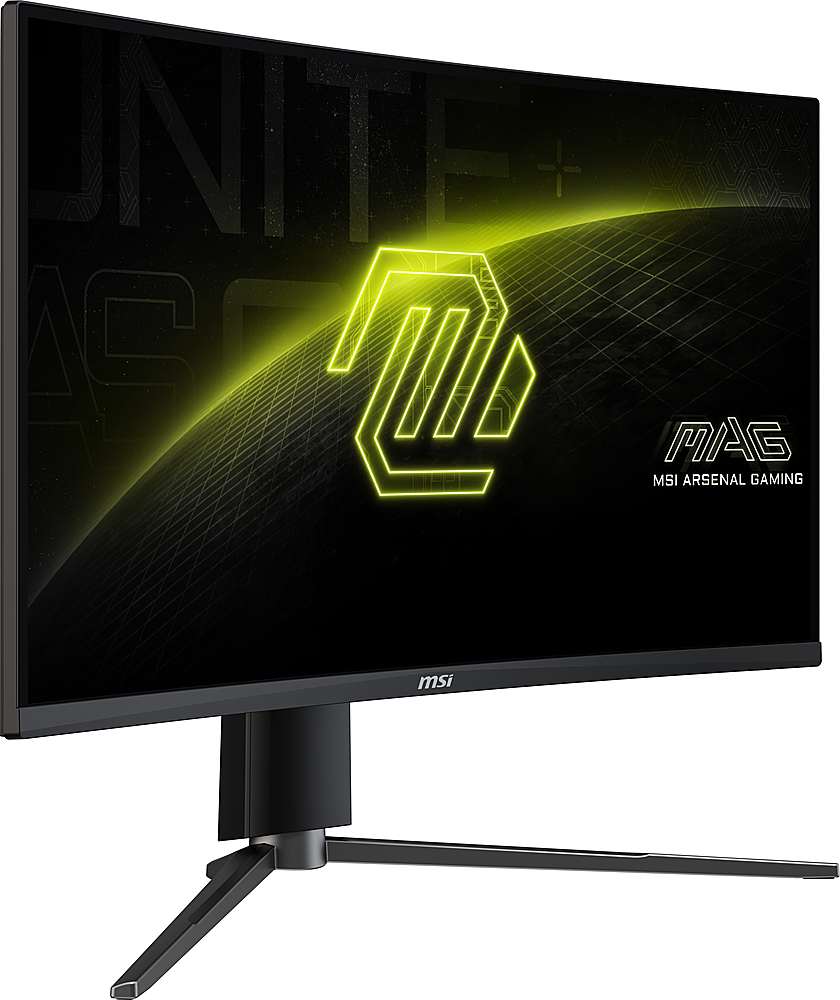 Angle. MSI - MAG27CQ6PF 27" Curved QHD 180Hz 0.5ms Gaming Monitor with HDR ready (DisplayPort, HDMI, ) - Black.