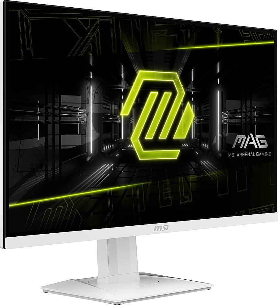Angle. MSI - MAG274QRFW 27"  QHD 180Hz 1ms Gaming Monitor with HDR400  (DisplayPort, HDMI, ) - White.