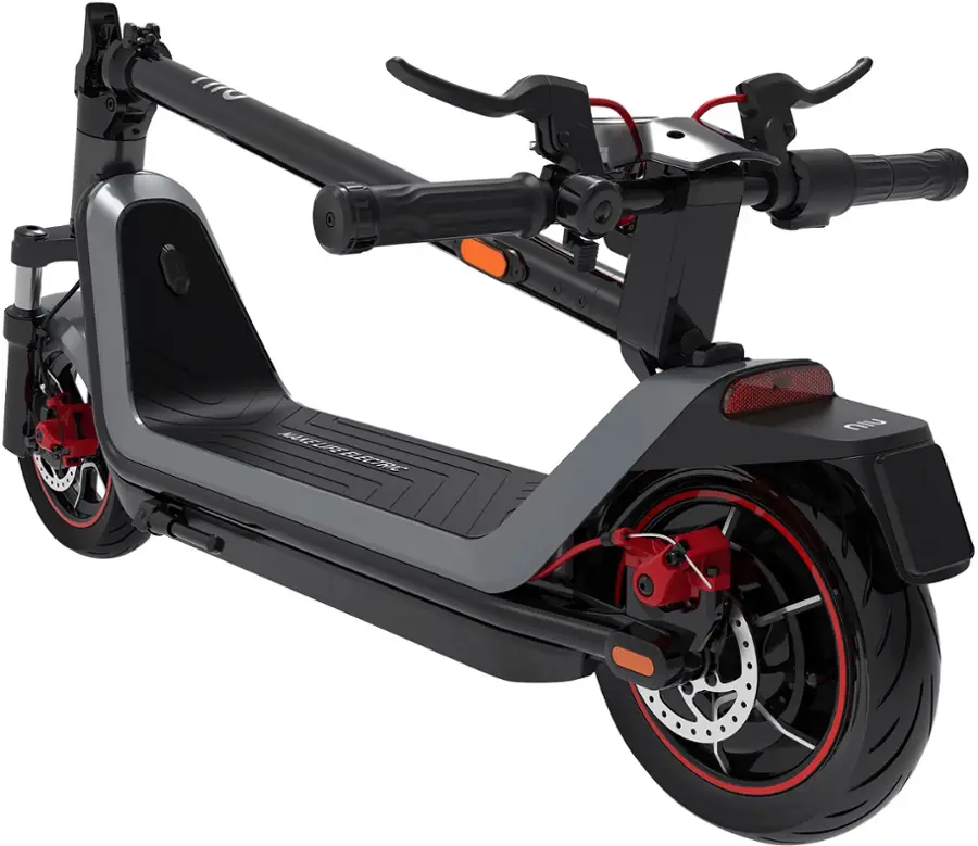 Alt View 12. NIU - KQi 300X Foldable Electric Kick Scooter W/ 37 mi Max Range & 23.7 mph Max Speed - Space Grey.