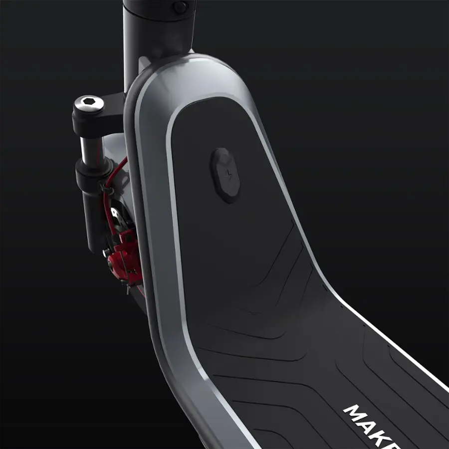 Alt View 20. NIU - KQi 300X Foldable Electric Kick Scooter W/ 37 mi Max Range & 23.7 mph Max Speed - Space Grey.