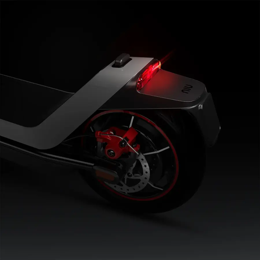 Alt View 21. NIU - KQi 300X Foldable Electric Kick Scooter W/ 37 mi Max Range & 23.7 mph Max Speed - Space Grey.