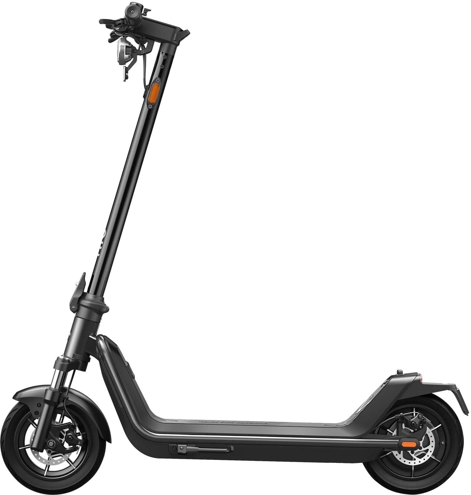 Angle View: NIU - KQi 300P Foldable Electric Kick Scooter W/ 30 mi Max Range & 20 mph Max Speed - Black