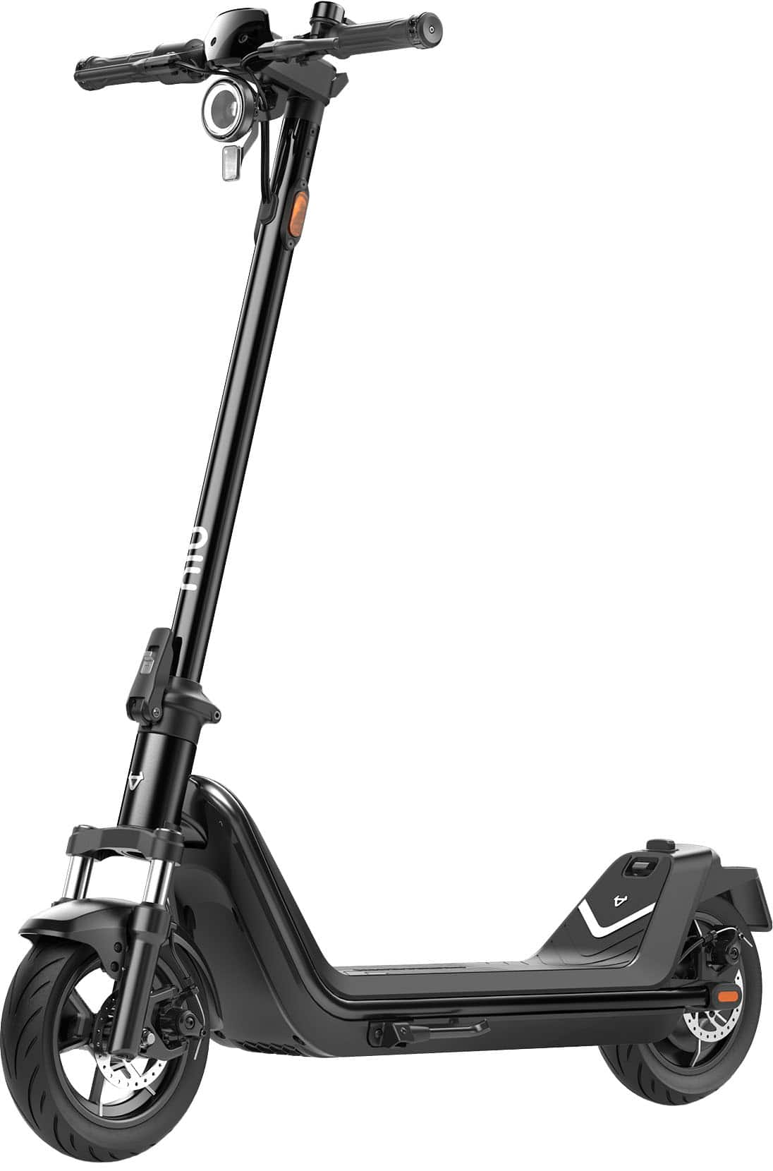 NIU - KQi 300P Foldable Electric Kick Scooter W/ 30 mi Max Range & 20 mph Max Speed - Black - Front_Zoom