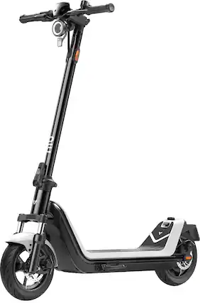 Front. NIU - KQi 300P Foldable Electric Kick Scooter W/ 30 mi Max Range & 20 mph Max Speed - White.