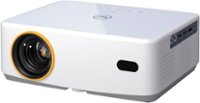 Vankyo - Leisure 570B Native 1080P Wireless Smart WebOS Single LCD Mini Projector, Screen Included - White - Front_Zoom