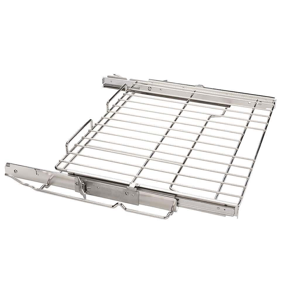 Front. GE - Extension Rack for Select GE Ranges - Nickel.