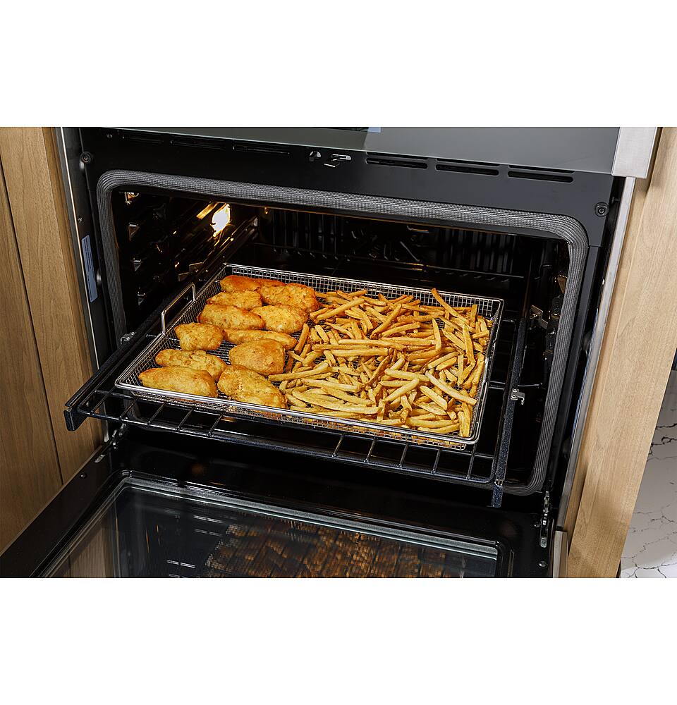 Alt View 14. GE - Air Fry Basket for Select GE, GE Profile, and Café Ranges - Stainless Steel.