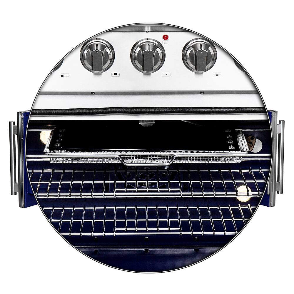 Alt View 14. Forno Appliances - Massimo 5.36 cu.ft. Freestanding Gas Convection Range with French Doors and Air Fryer Kit.