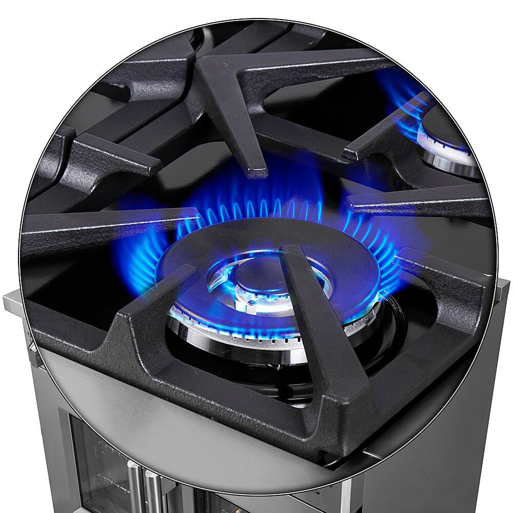 Alt View 16. Forno Appliances - Massimo 5.36 cu.ft. Freestanding Gas Convection Range with French Doors and Air Fryer Kit.