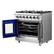Left. Forno Appliances - Massimo 5.36 cu.ft. Freestanding Gas Convection Range with French Doors and Air Fryer Kit.